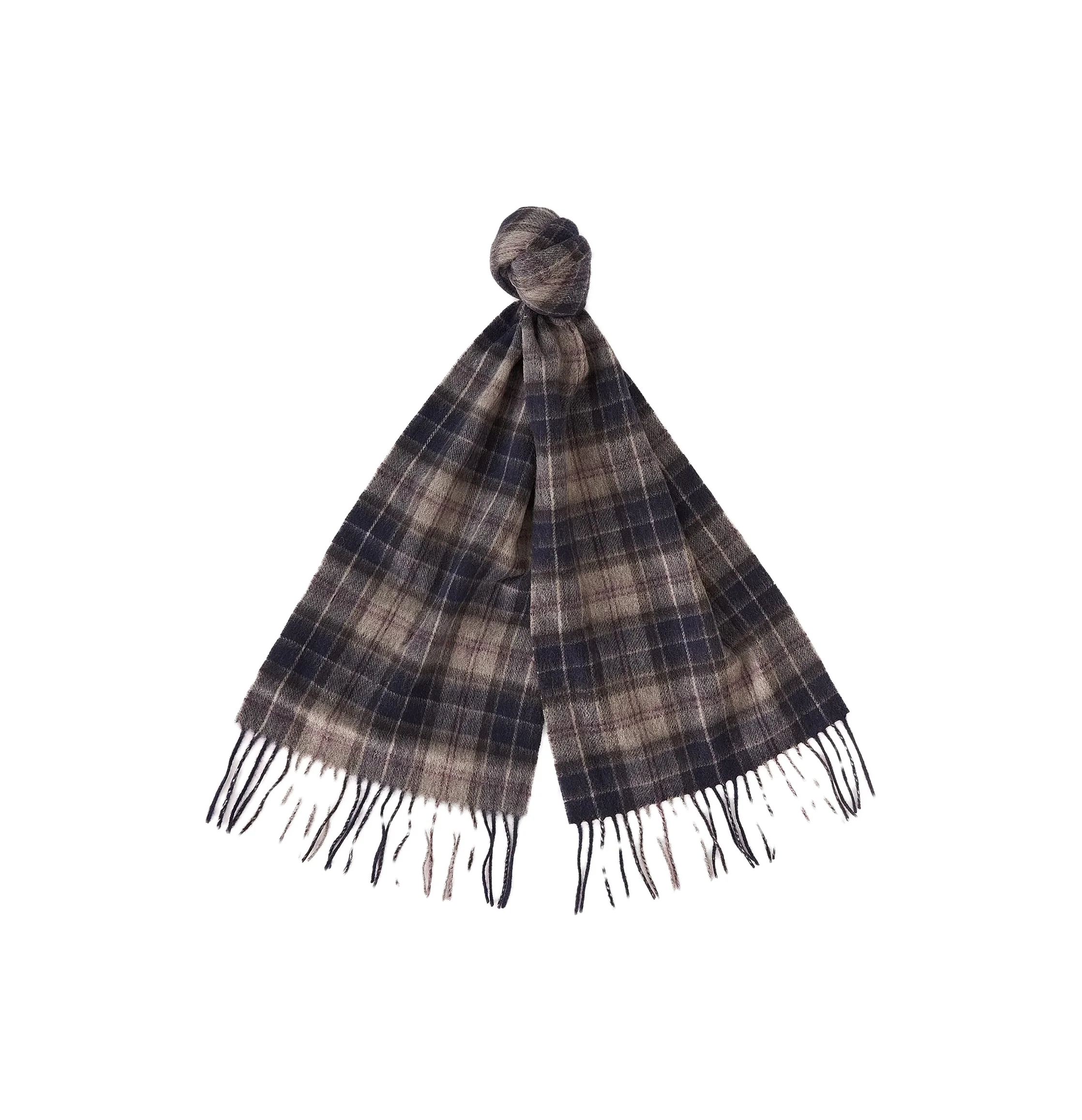 DONNA ACCESSORI SCIARPE UOMO ACCESSORI SCIARPEBARBOUR Tutte BARBOUR WOOL TARTAN SCARF AND GLOVE BLACK SLATE TARTAN GIFT SET